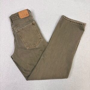 BR Banana Republic Surplus Relaxed Fit Womens Jeans 26 Olive Khaki Carpenter
